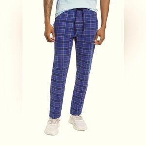 ORIGINAL PENGUIN Men’s Plaid Dress Casual Pants in pageant blue Size XXL Nwt